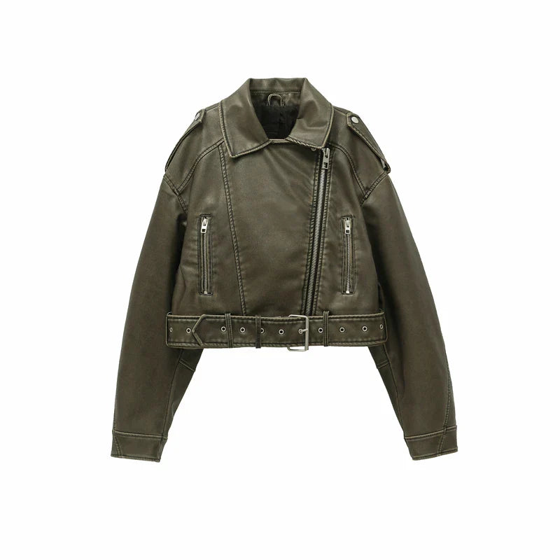Blouson Bomber Cuir Femme - Marnie