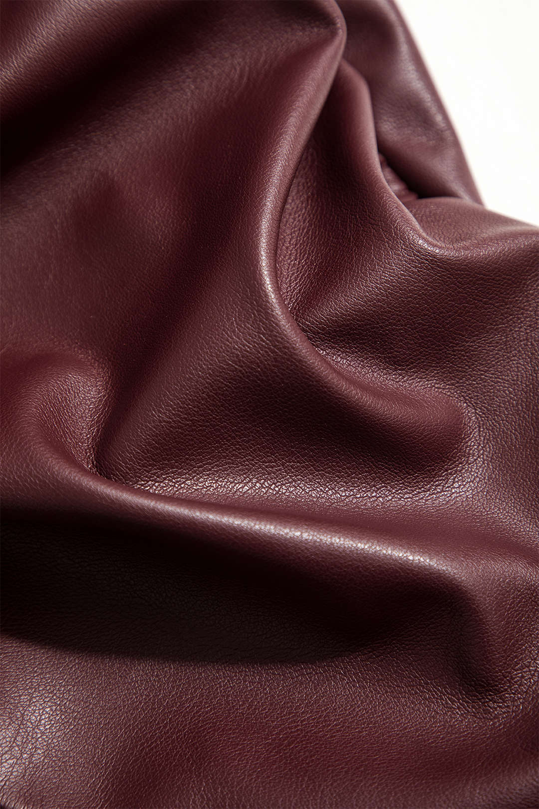 Mini robe à col rond en similicuir