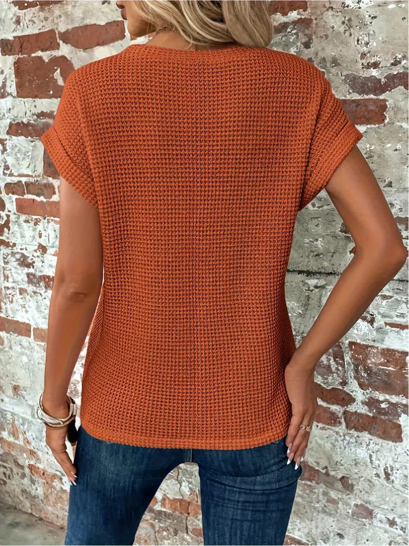 Eva - lässiges T-Shirt mit kurzen Ärmeln