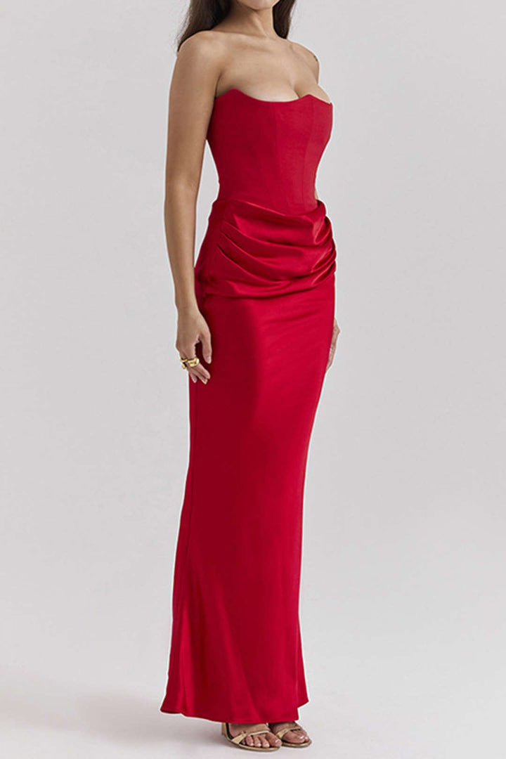 Robe de soirée longue en forme de sirène.