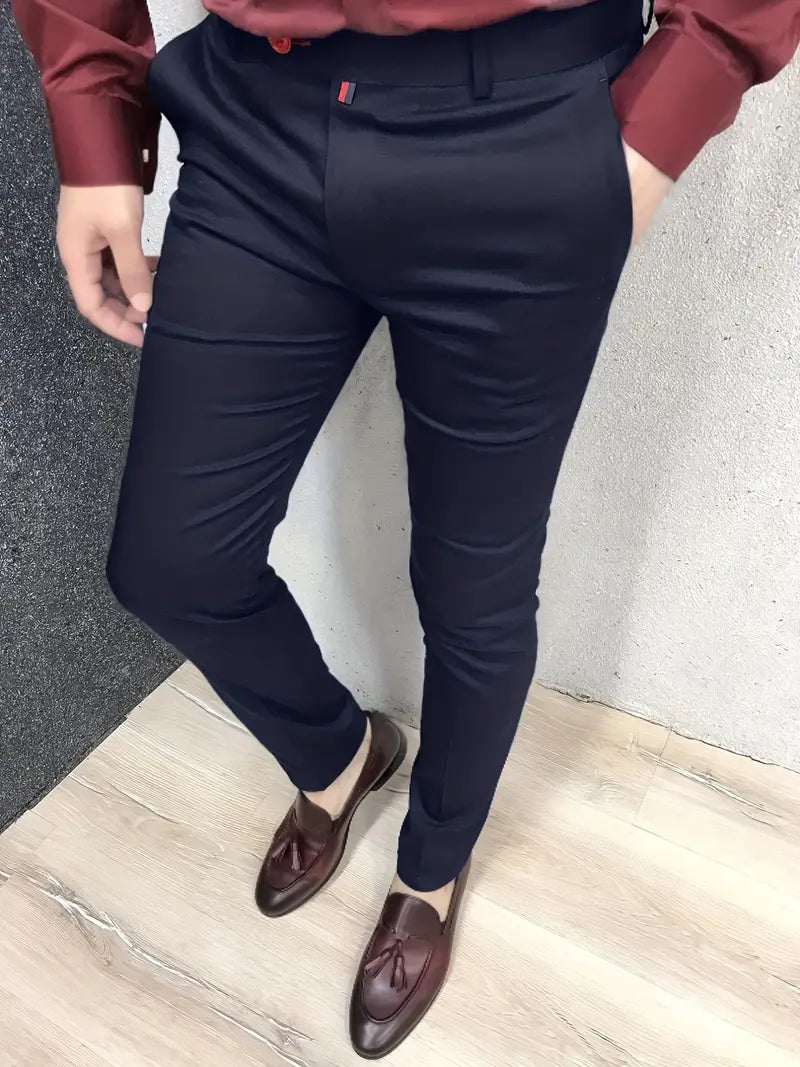 Tahmuras | Pantaloni da abito slim casual da uomo