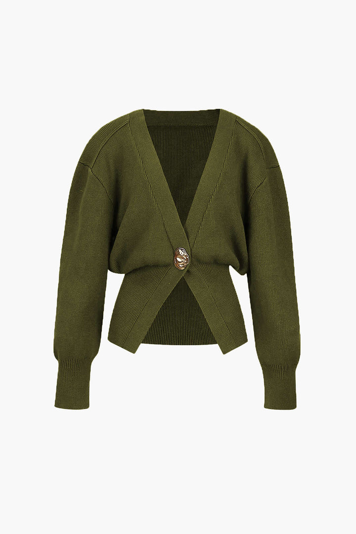 Cardigan avec un col en V