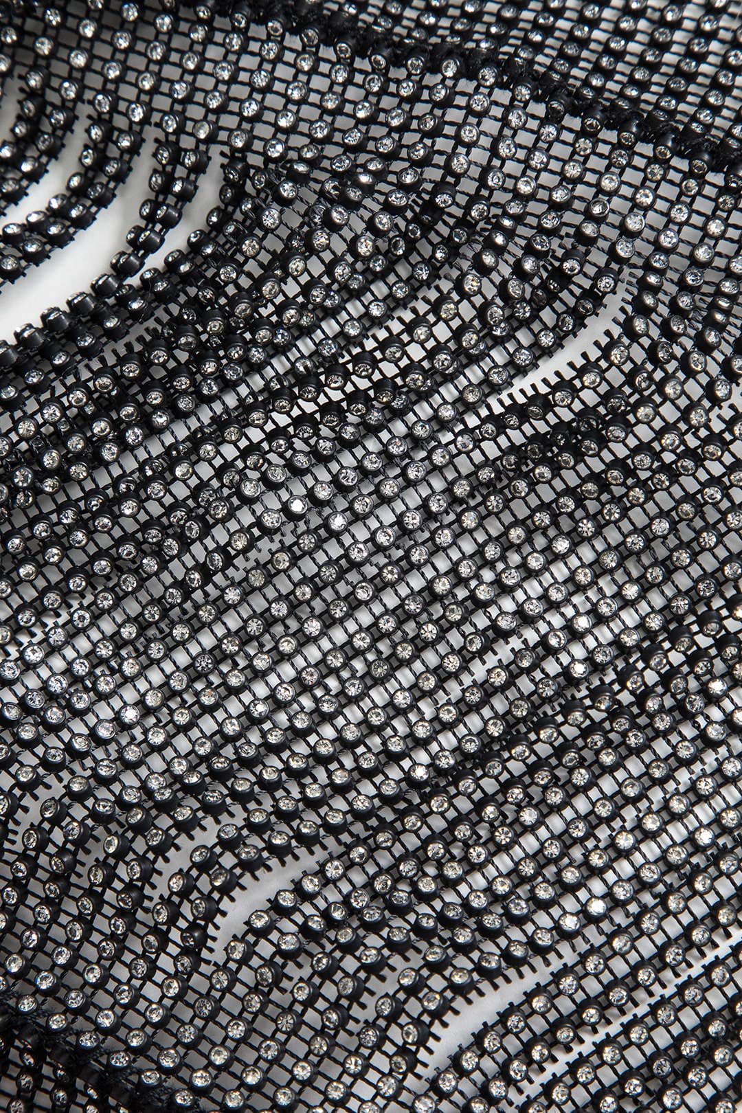Top Cami à Strass Transparent en Polyamide