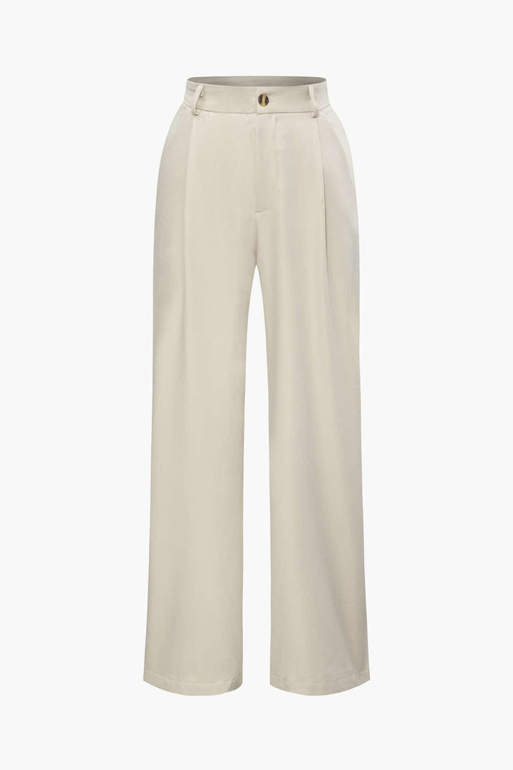 Ensemble Pantalon et Gilet à Revers - Élégance Décontractée