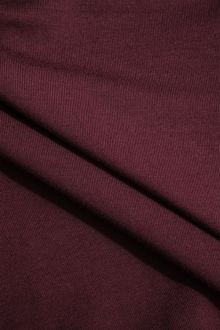 Mini robe à col rond en similicuir