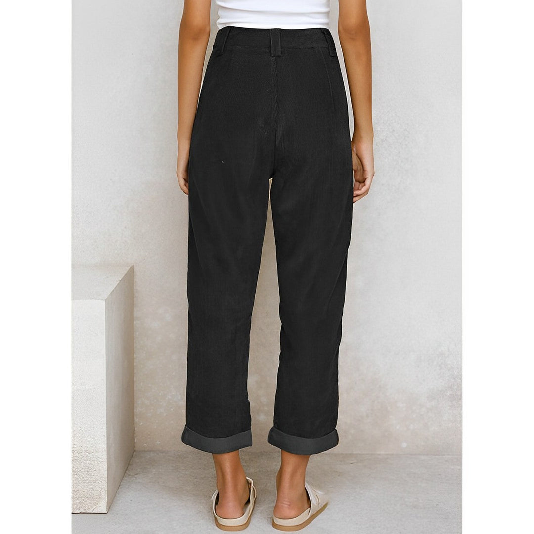 Jecka - Le pantalon mode en velours côtelé