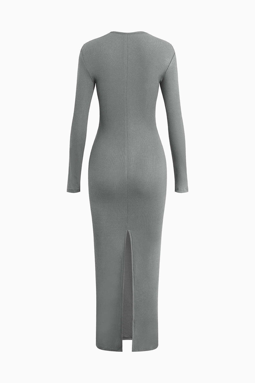 Robe Longue Asymétrique Élégante – Coupe Ajustée et Confort Stretch