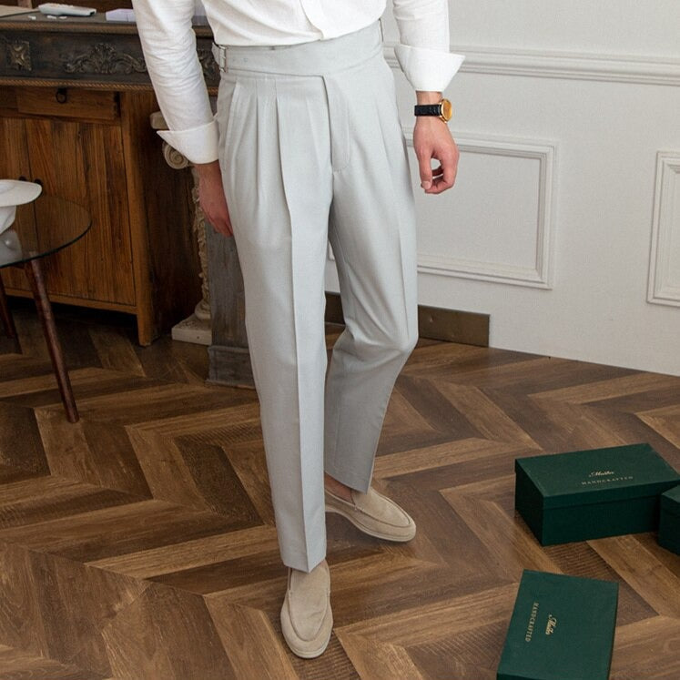 Epikouros | Pantaloni alla moda con fibbia per uomo