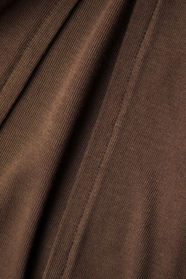 Robe Longue Asymétrique Élégante – Coupe Ajustée et Confort Stretch