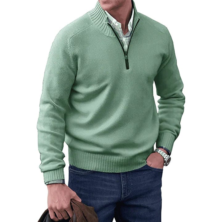 Gaston – Maglione con zip elegante, ideale per un look chic