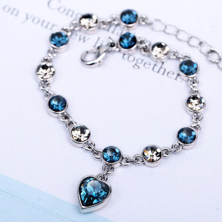 Crystal Bracelet "Heart of the Ocean" - Dazzling and Elegant Jewelry
