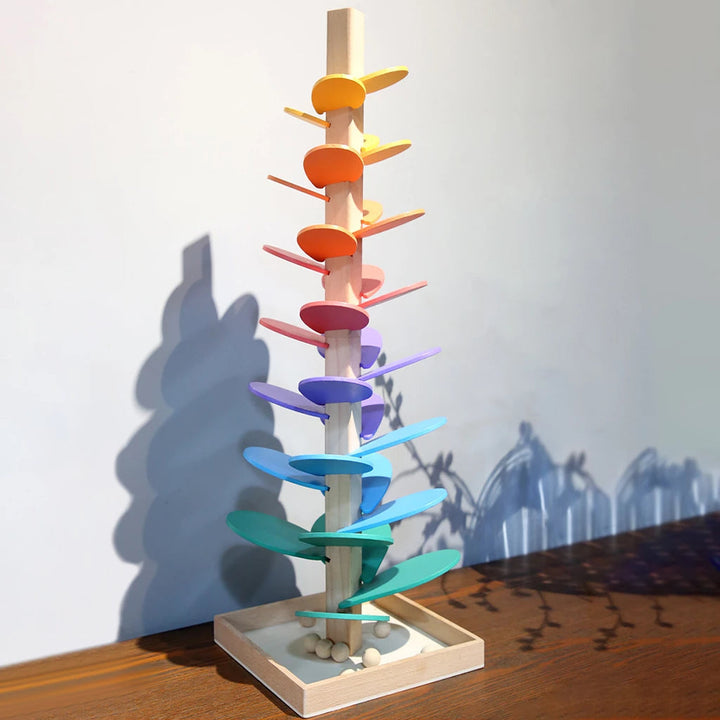 Interactive Rainbow Marble Tower - Luca: Educational Toy for Children