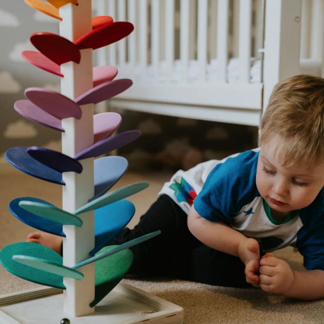 Interactive Rainbow Marble Tower - Luca: Educational Toy for Children