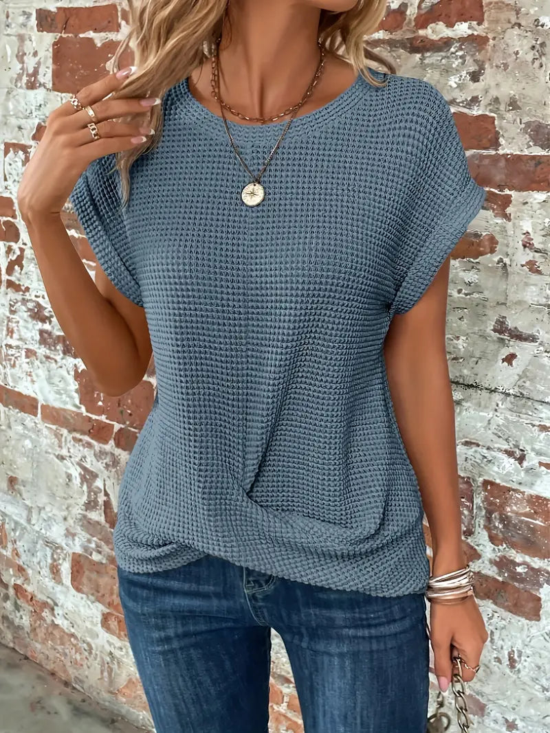 Eva - lässiges T-Shirt mit kurzen Ärmeln