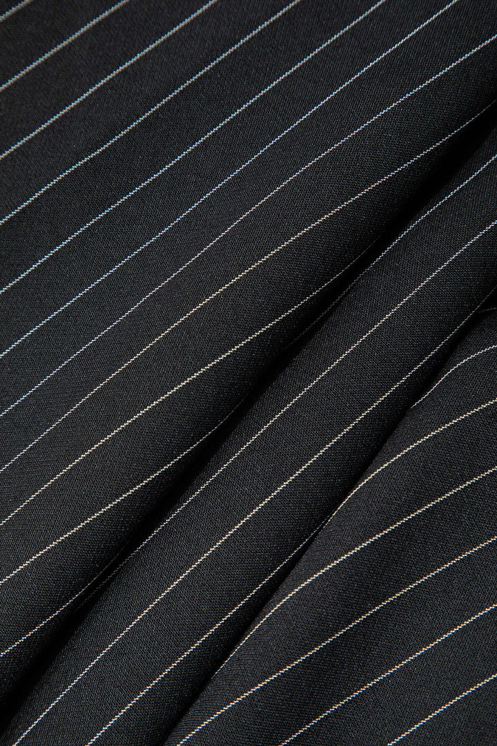Blazer Oversize à Rayures Élégant – Parfait pour le Travail