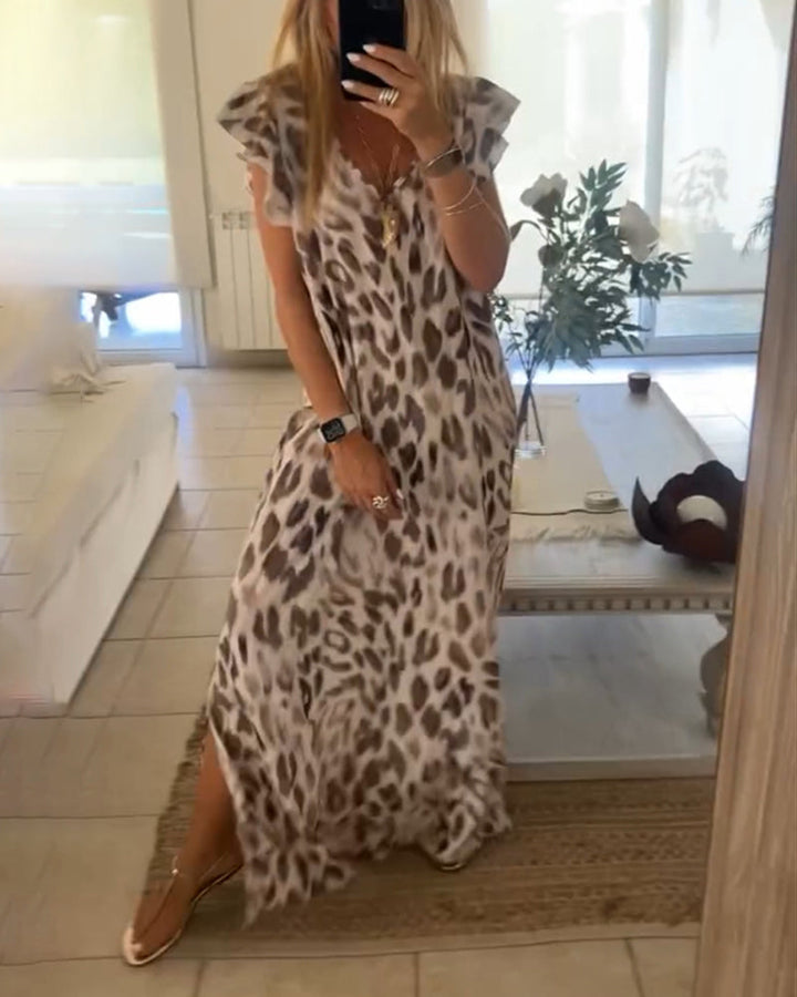 Leonara - Robe style rétro à manches courtes