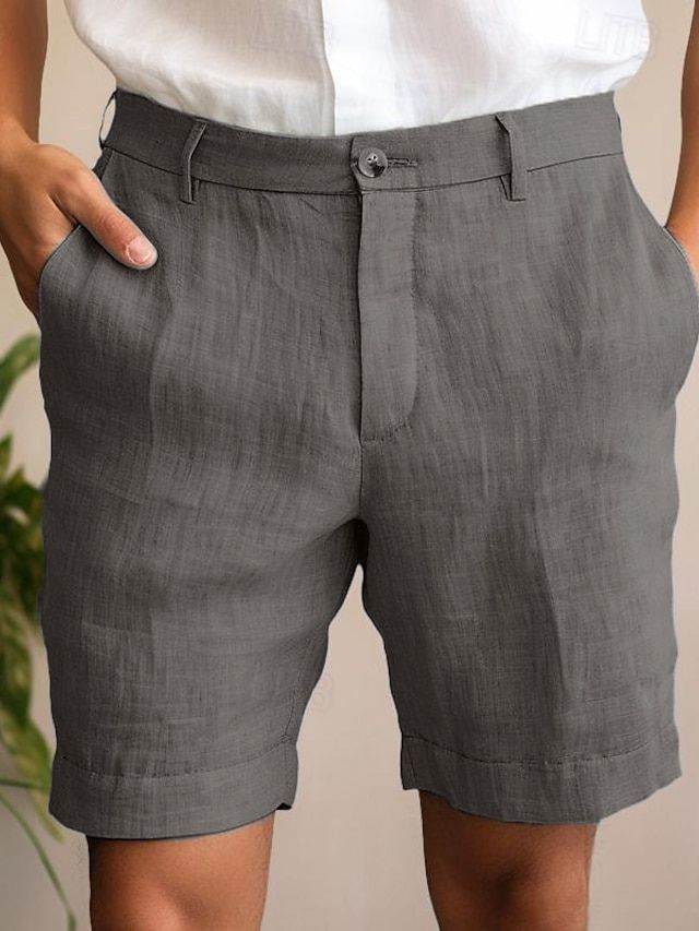 Short en lin homme coupe habillée – Élégant, léger et respirant pour l’été