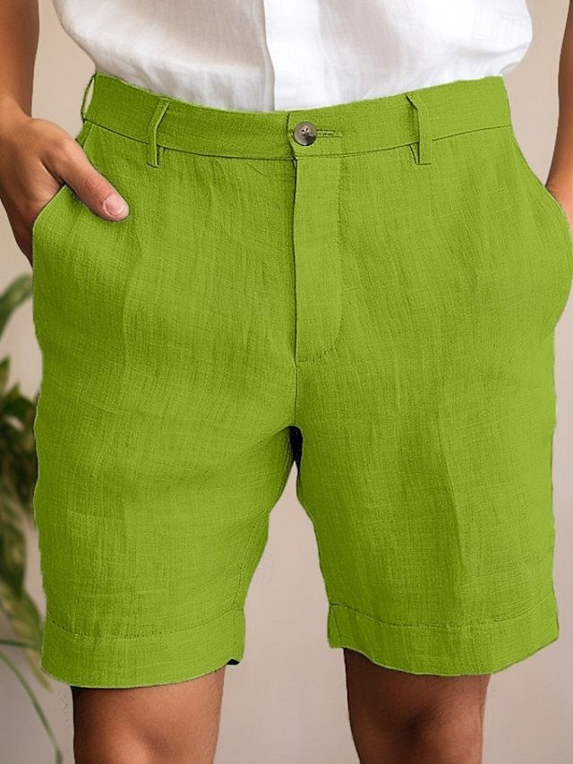 Short en lin homme coupe habillée – Élégant, léger et respirant pour l’été