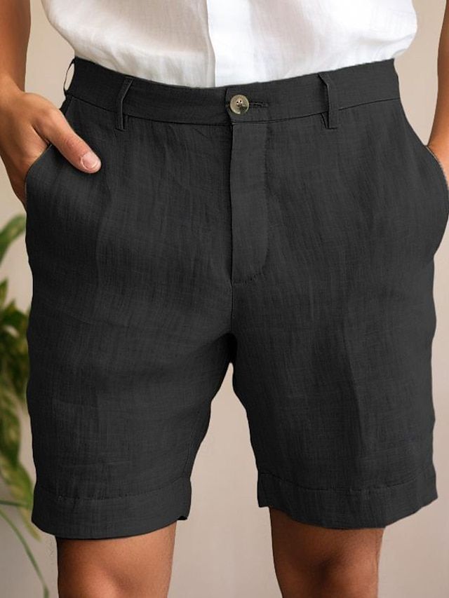 Short en lin homme coupe habillée – Élégant, léger et respirant pour l’été