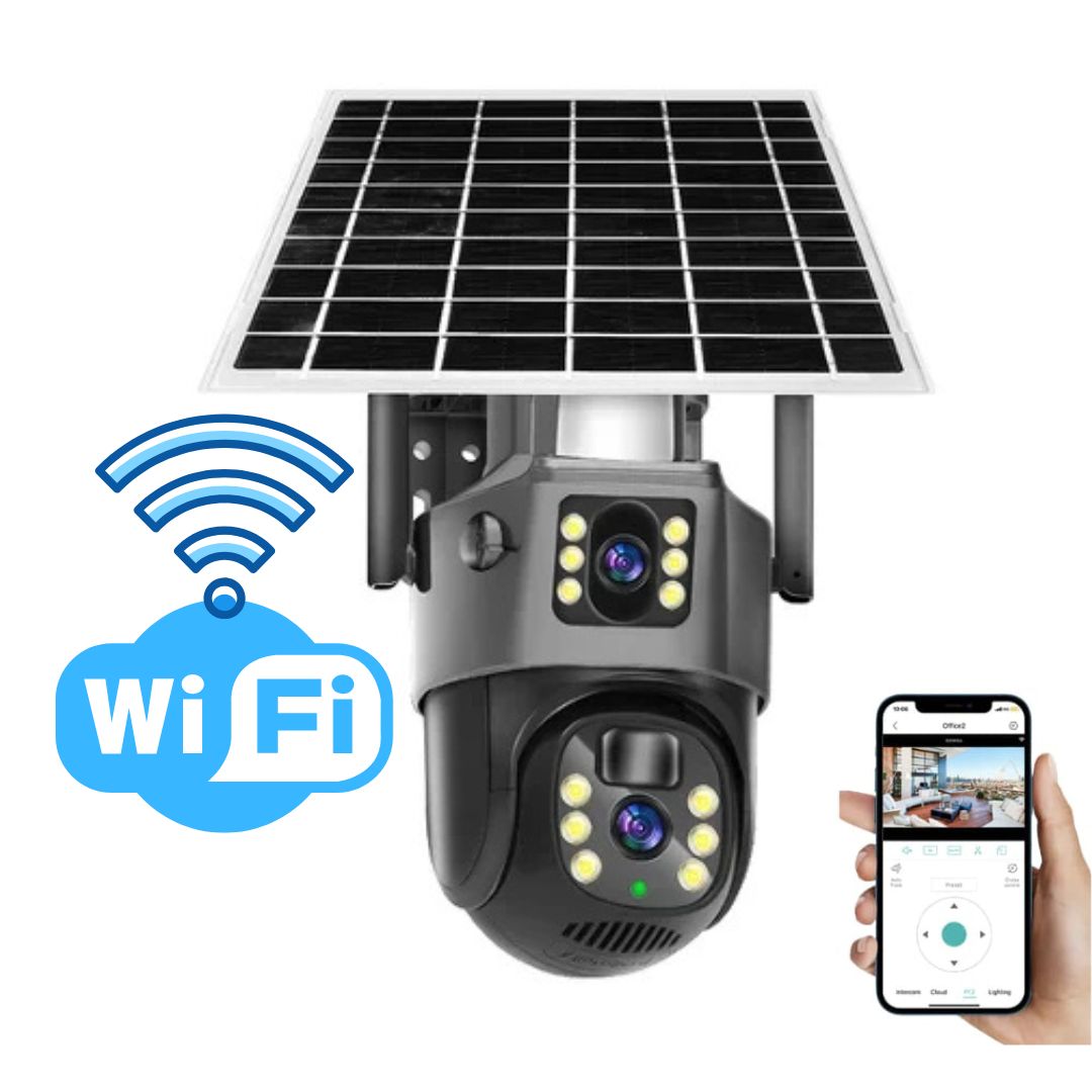 4K Wireless Security Camera with Solar Panel – DualGuard 4K High Definition