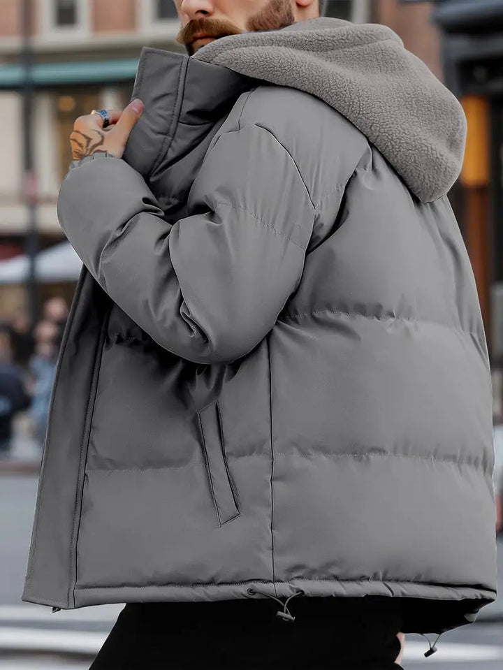 Jules – Veste pour homme avec capuche, polaire chaude pour activités extérieures