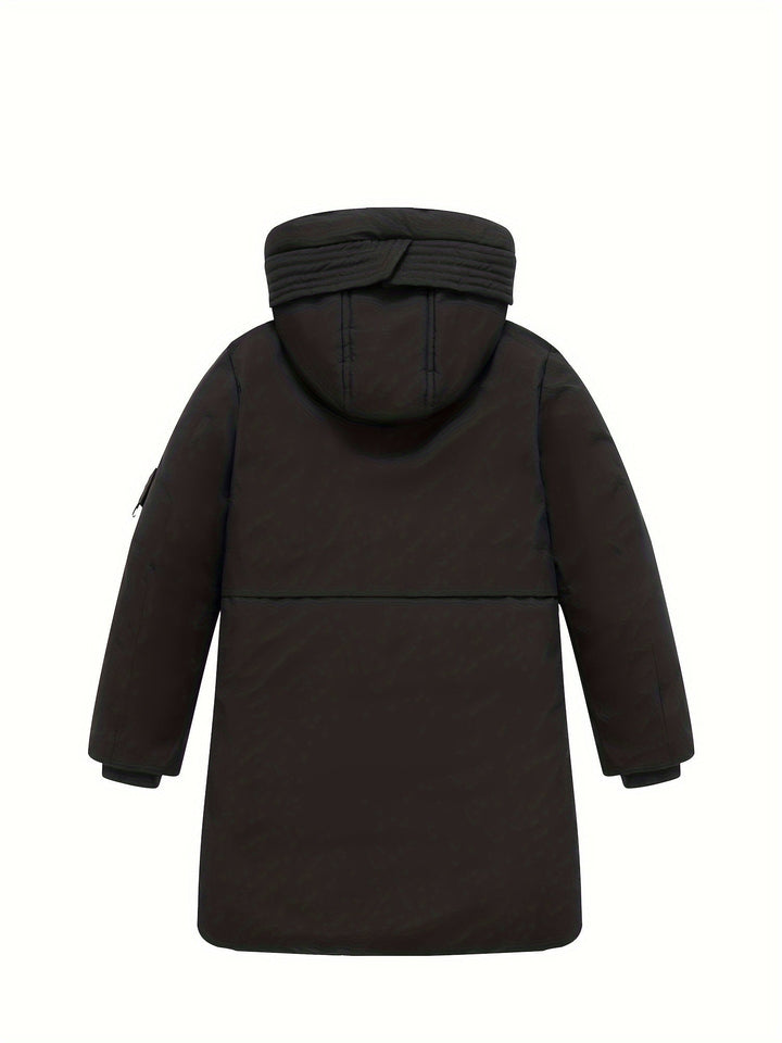 Nico – Cappotto invernale con cappuccio e cerniera per ragazzi