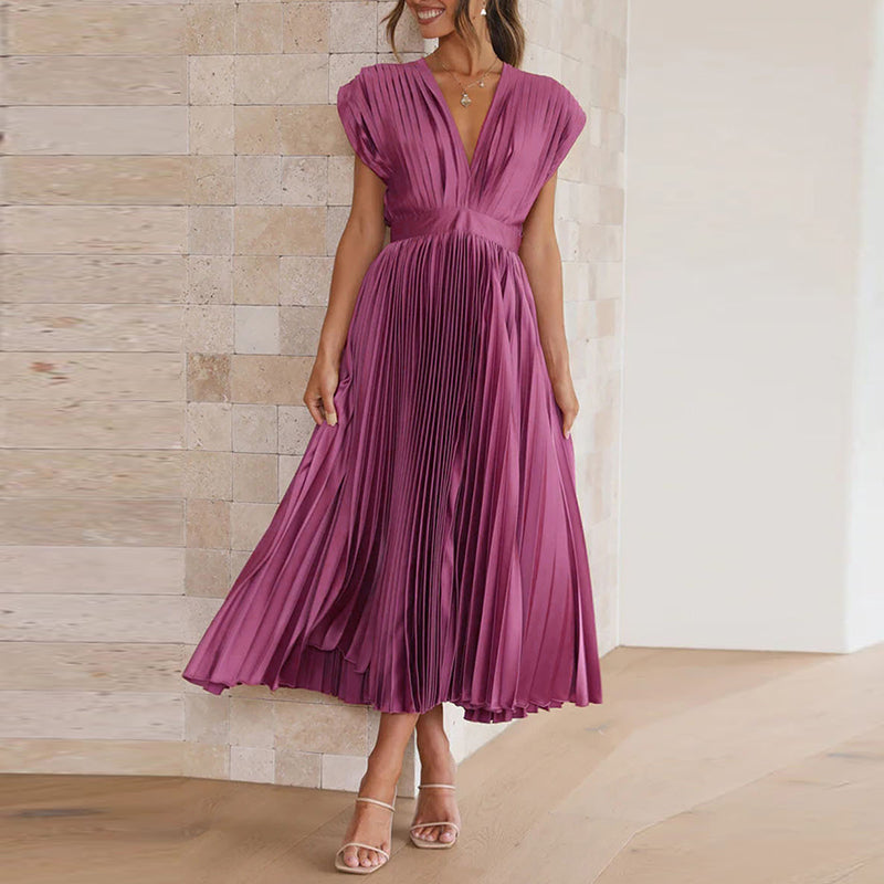 Robe Cripes a Collo a V – Eleganza Moderna e Senza Tempo