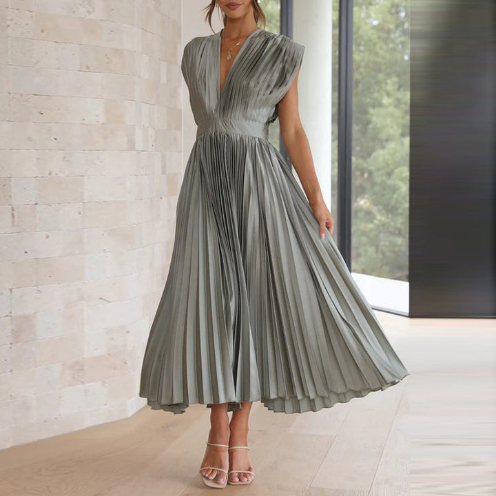 Robe Cripes a Collo a V – Eleganza Moderna e Senza Tempo
