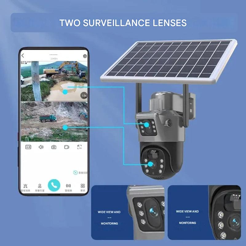 4K Wireless Security Camera with Solar Panel – DualGuard 4K High Definition