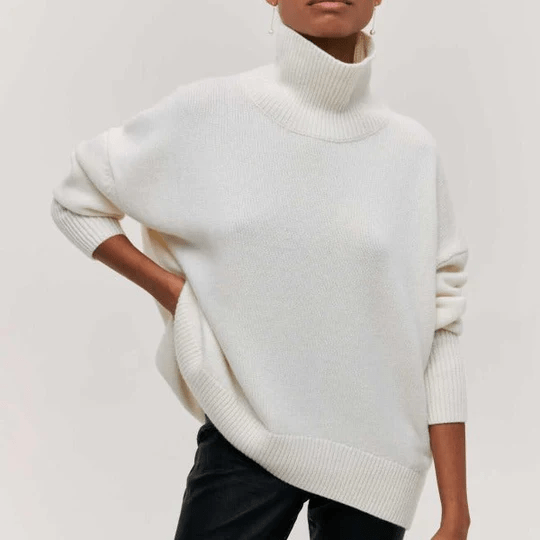 Aline – Pull oversize en coton, élégant et chaud