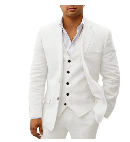 Ensemble en lin 3 pièces pour homme - Matis