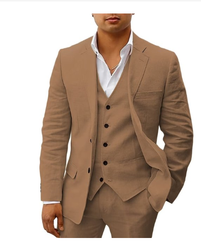Ensemble en lin 3 pièces pour homme - Matis