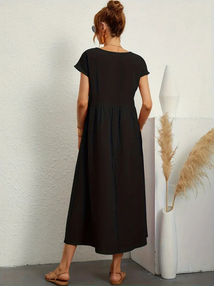 Robe en Lin Premium avec Poches – Élégance Intemporelle et Confort pour Chaque Saison