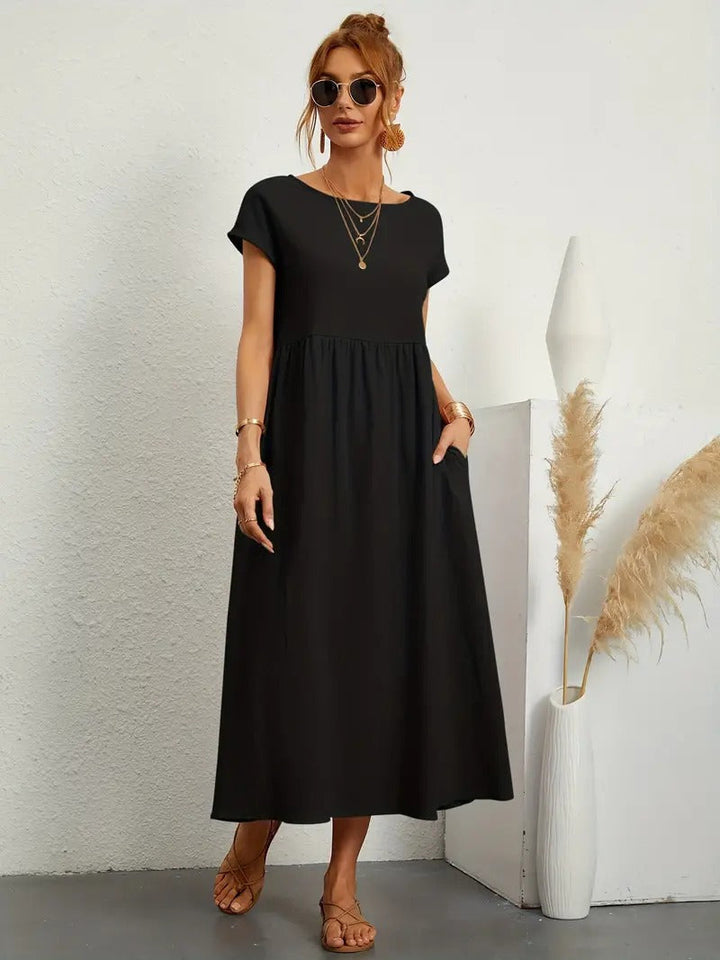 Robe en Lin Premium avec Poches – Élégance Intemporelle et Confort pour Chaque Saison