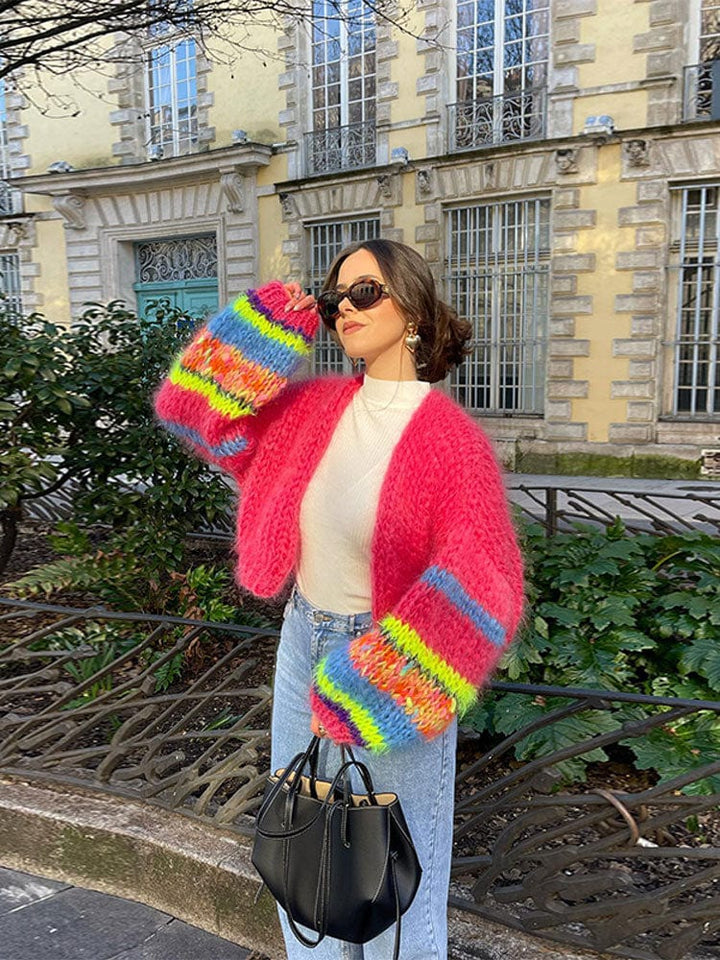 Cardigan confortable aux couleurs variées