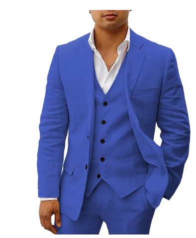 Ensemble en lin 3 pièces pour homme - Matis