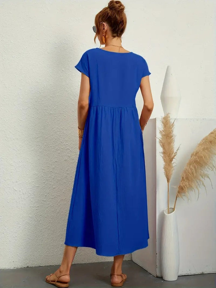 Robe en Lin Premium avec Poches – Élégance Intemporelle et Confort pour Chaque Saison