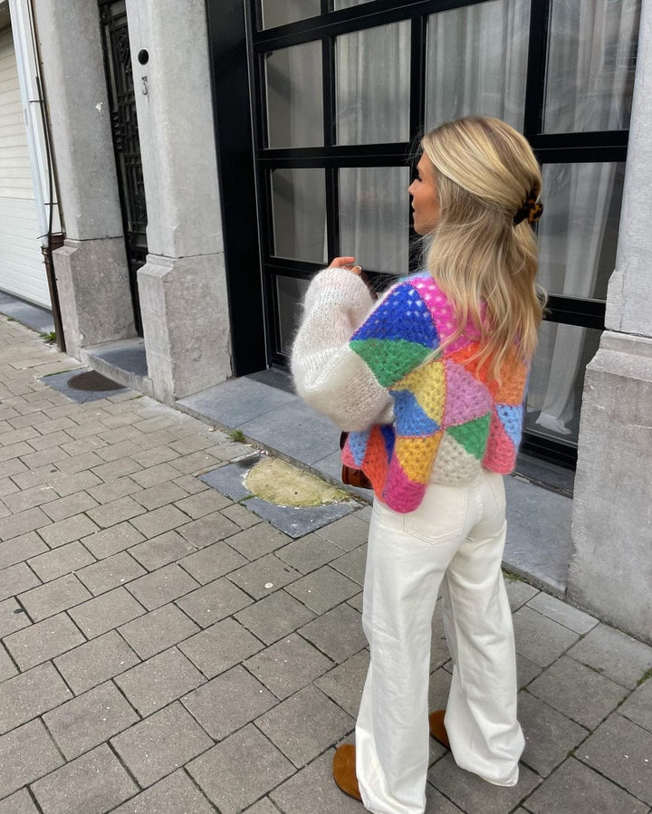 Cardigan confortable aux couleurs variées