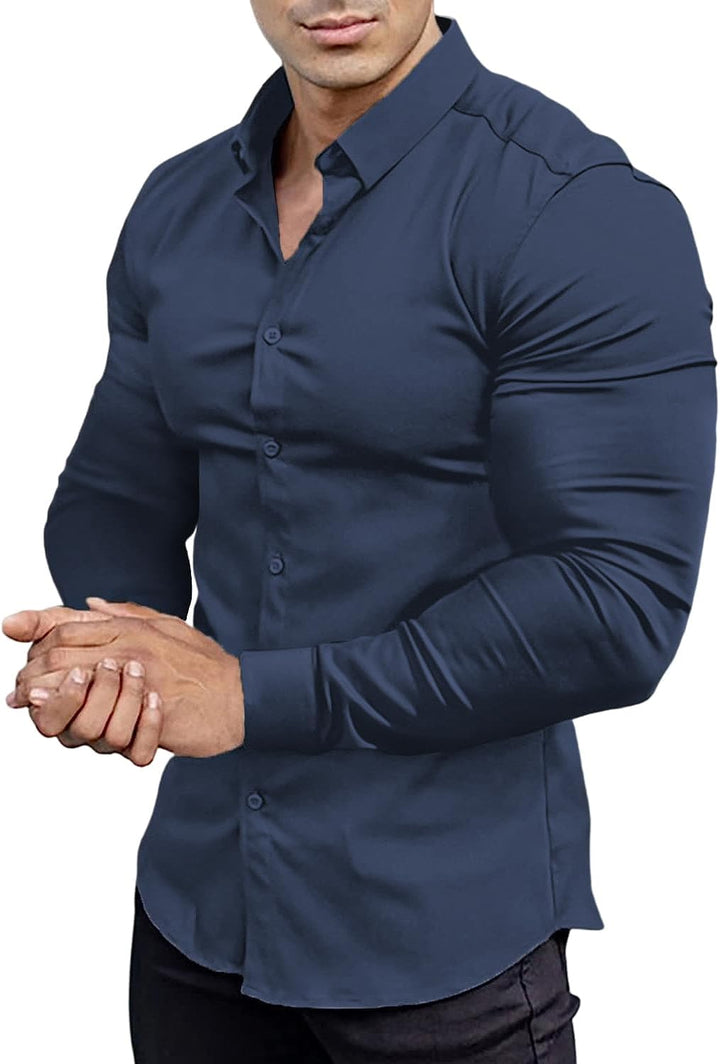 Men's Slim-Fit Shirt Spring 2025 – Wrinkle-Free – David