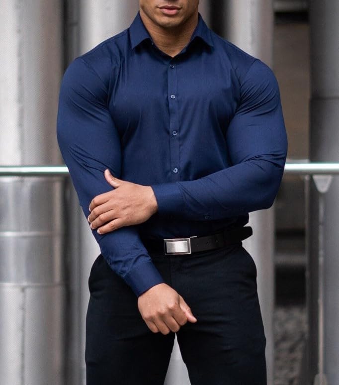 Men's Slim-Fit Shirt Spring 2025 – Wrinkle-Free – David