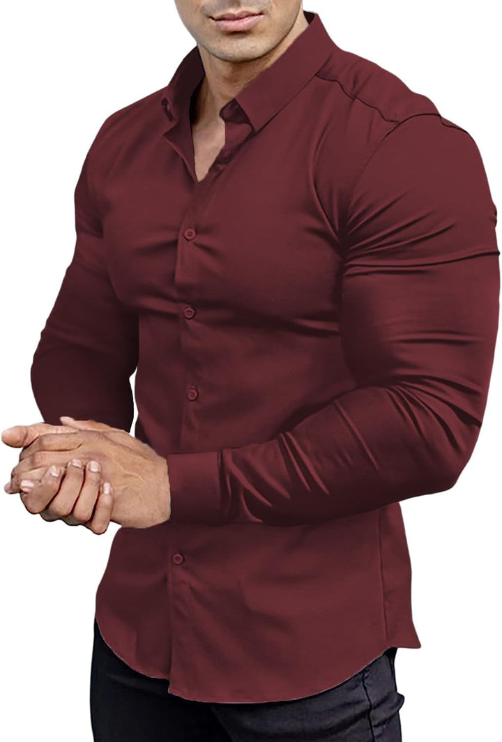 Men's Slim-Fit Shirt Spring 2025 – Wrinkle-Free – David