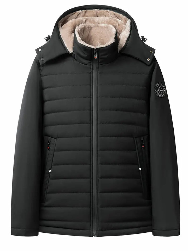 Élias – Giacca invernale imbottita con cappuccio da uomo, elegante e calda