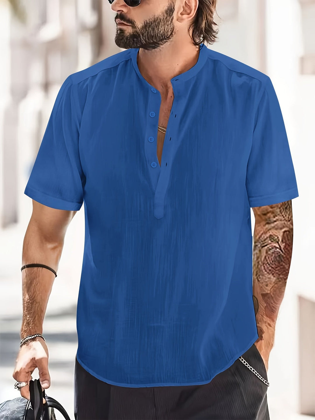 Come | Camicia con Collo Alto Uomo
