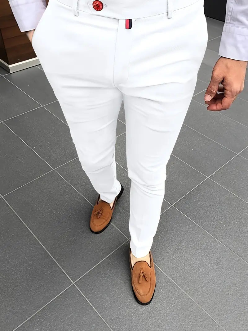 Tahmuras | Pantaloni da abito slim casual da uomo