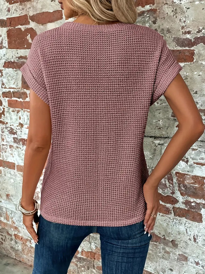 Eva - lässiges T-Shirt mit kurzen Ärmeln