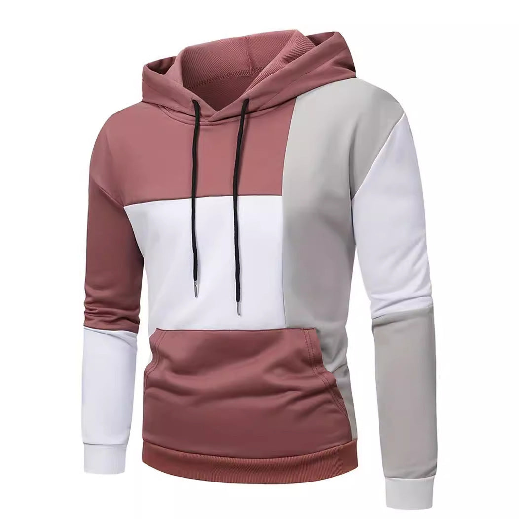 Victor – Bluza z kapturem w kolorowe bloki dla mężczyzn, nowoczesny i modny styl