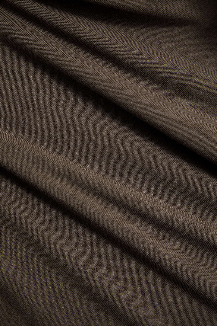 Mini robe à col rond en similicuir
