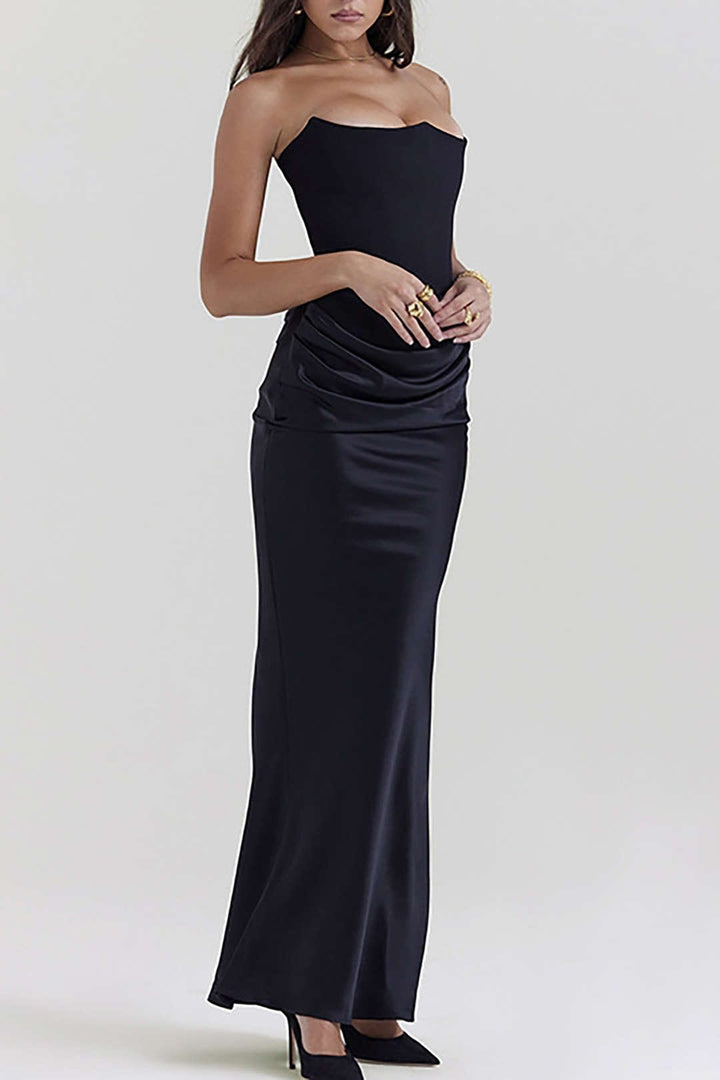 Robe de soirée longue en forme de sirène.