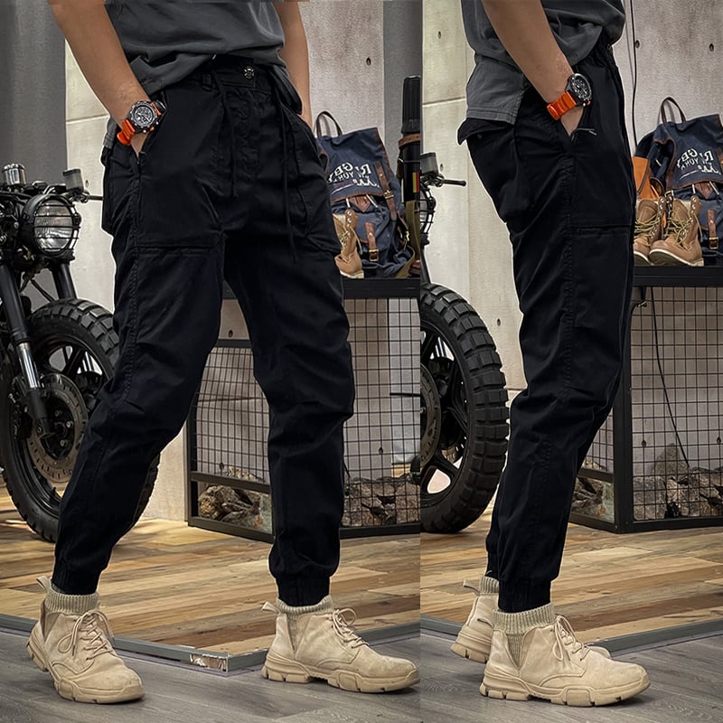 Mathieu – Pantaloni cargo elasticizzati da uomo, pratici e comodi