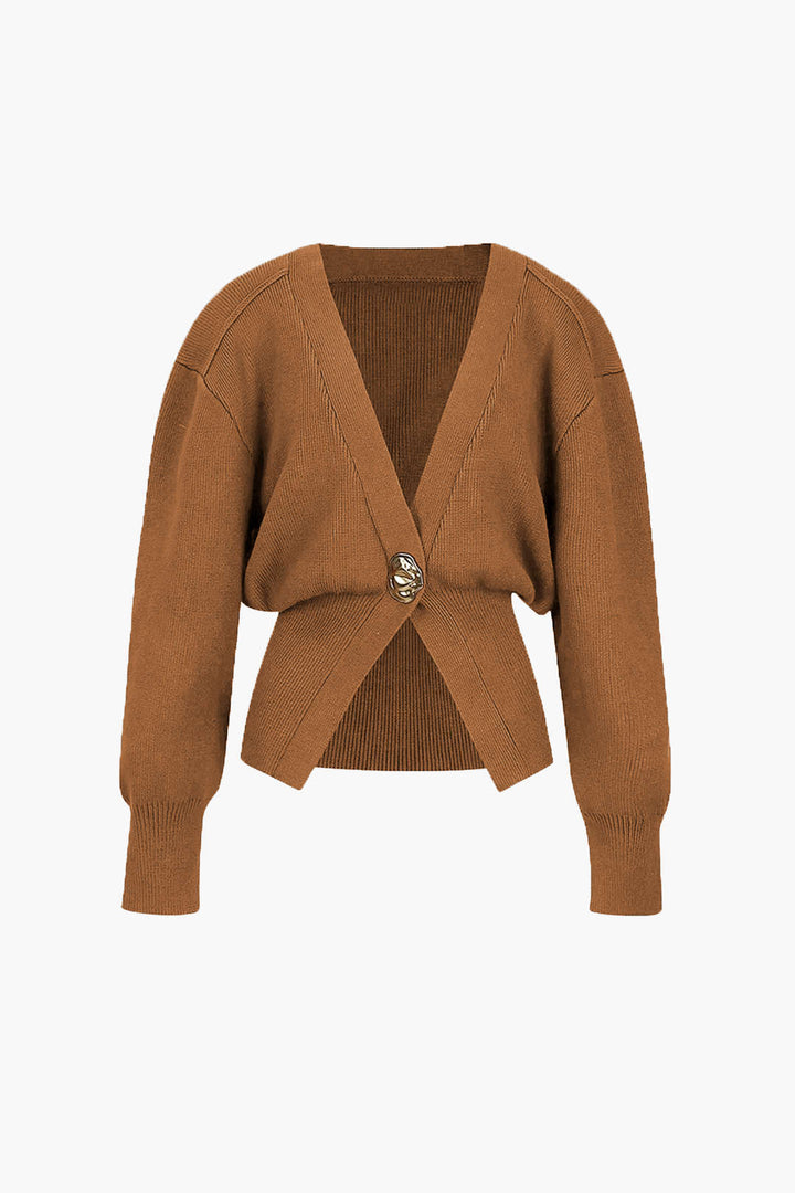 Cardigan avec un col en V